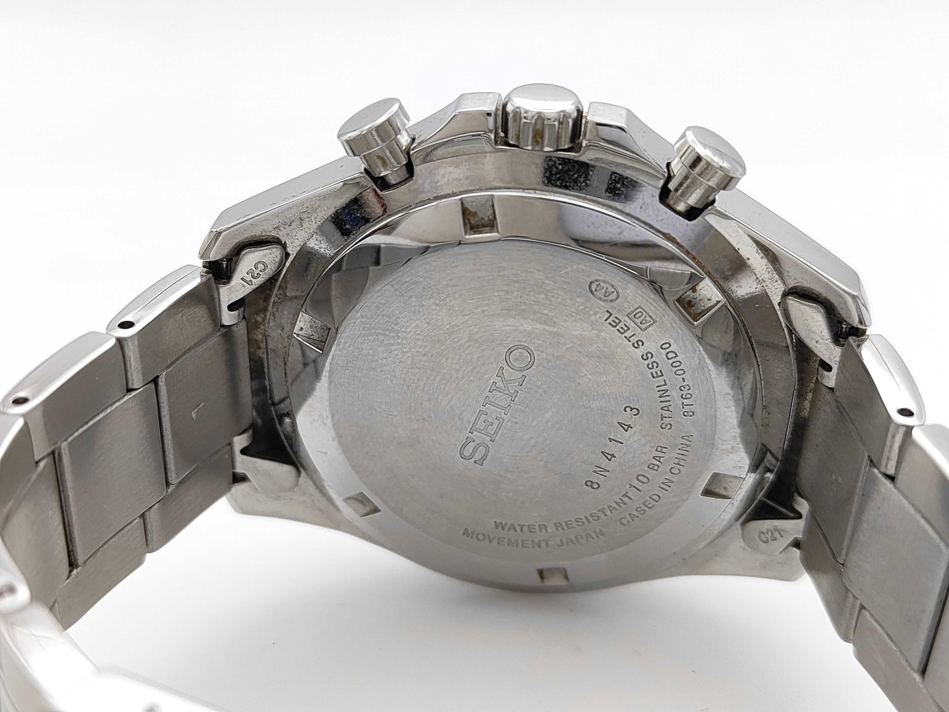 SEIKO 8T63-00D0 8N4143 Quartz Men's Watch