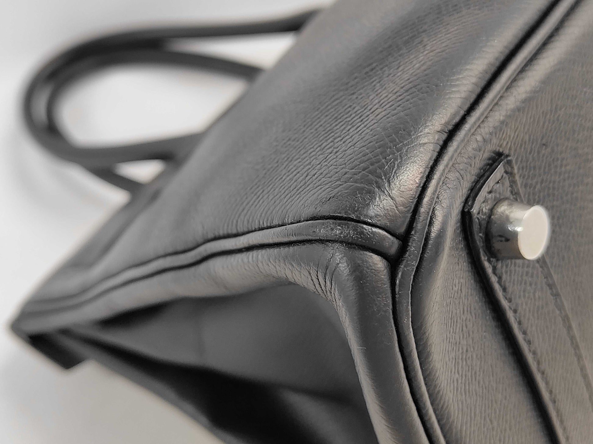 HERMES Birkin 30 Epsom Black with Silver Hardware Handbag