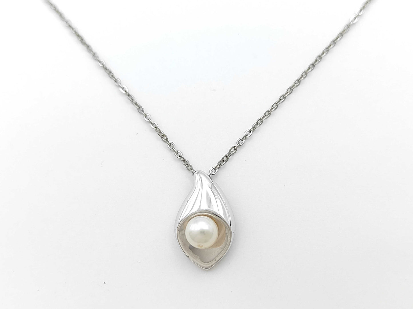 TASAKI Pearl Necklace, Diameter approx. 6.0mm, Sterling Silver, 3.7g 