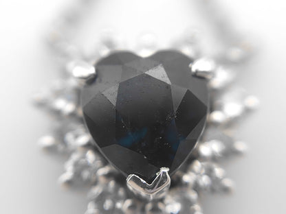 S1.32ct D0.35ct Pt900/Pm900 5.1g Necklace 