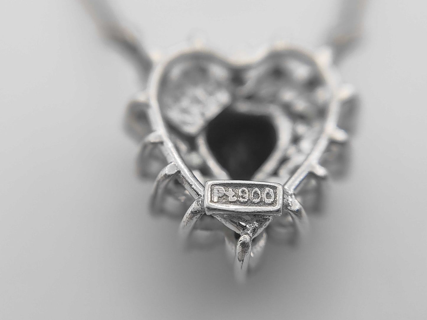 S1.32ct D0.35ct Pt900/Pm900 5.1g Necklace 