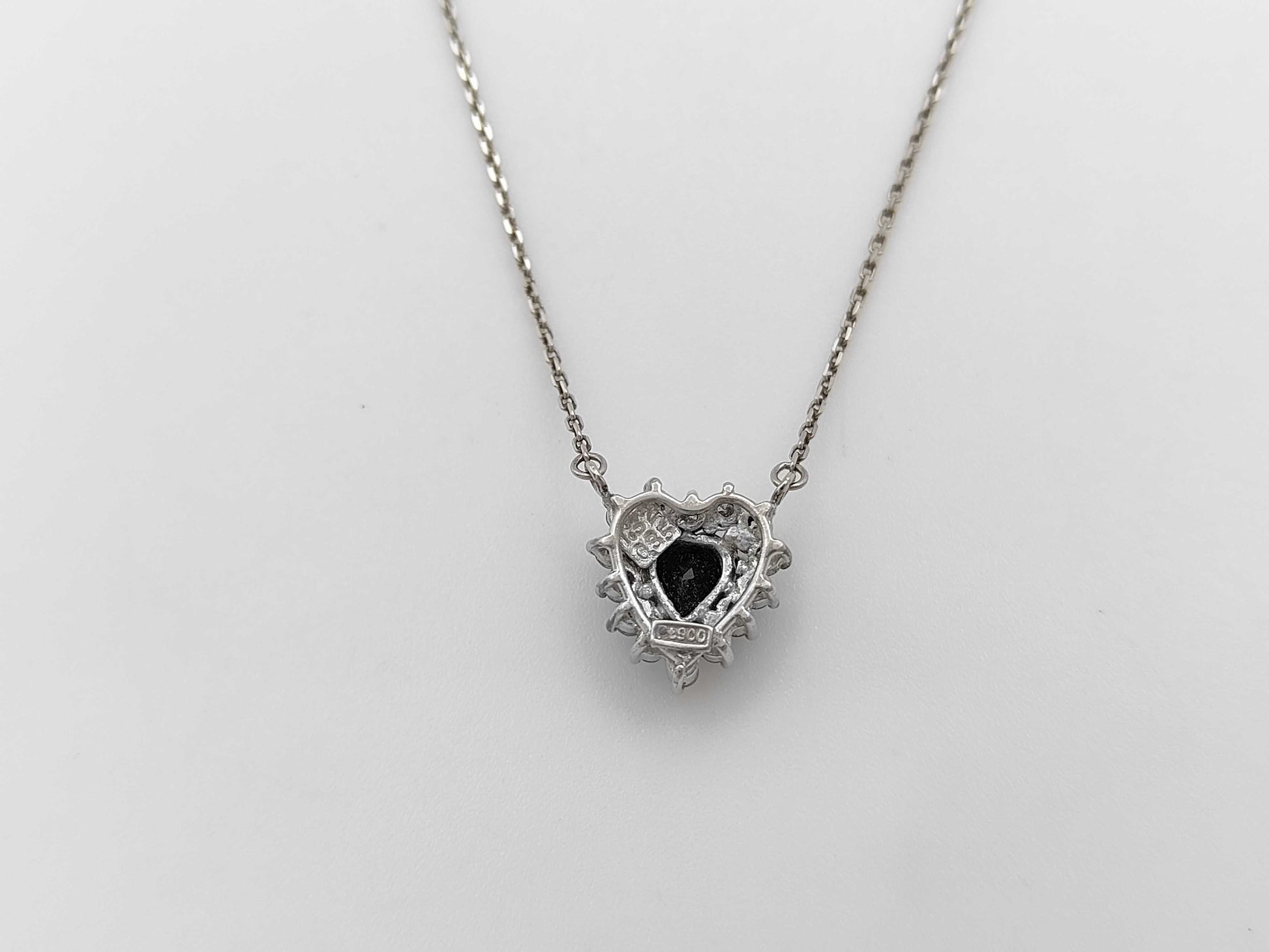 S1.32ct D0.35ct Pt900/Pm900 5.1g Necklace 