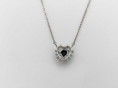 S1.32ct D0.35ct Pt900/Pm900 5.1g Necklace 