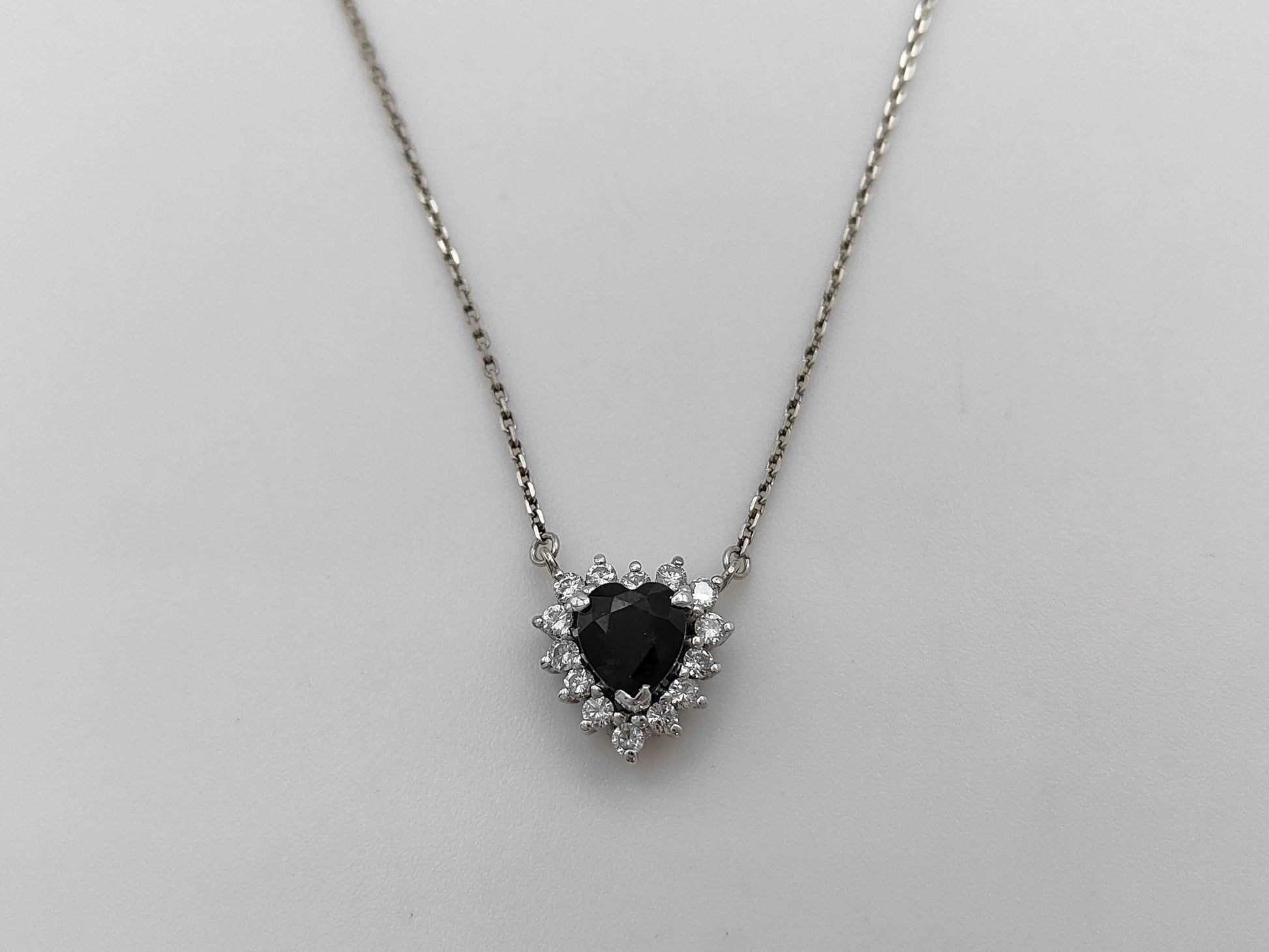 S1.32ct D0.35ct Pt900/Pm900 5.1g Necklace 