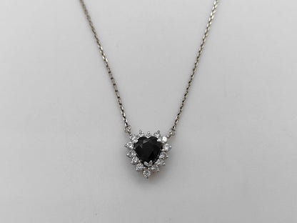 S1.32ct D0.35ct Pt900/Pm900 5.1g Necklace 