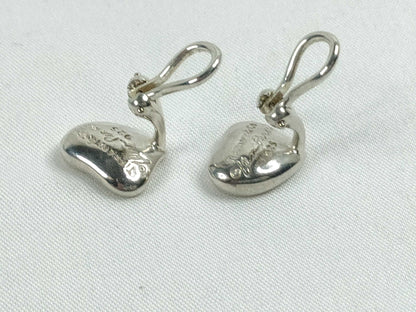 Tiffany & Co. Full Heart Earrings, SV925, 6.5g, with box and bag.