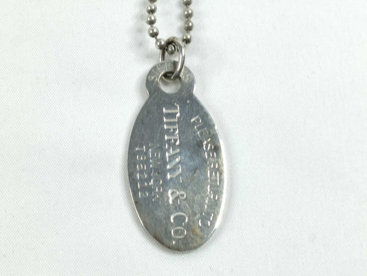 Tiffany & Co. Return to Oval Tag Long Necklace