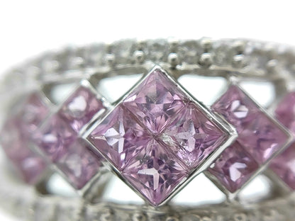 S0.65ct D0.28ct K18WG 5.0g Ring 