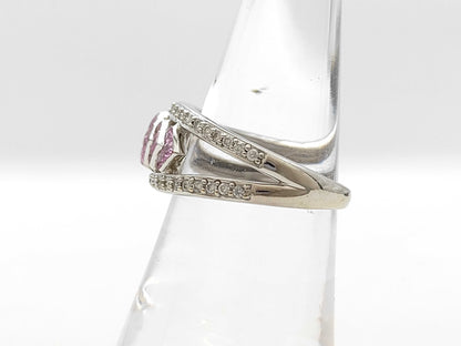 S0.65ct D0.28ct K18WG 5.0g Ring 