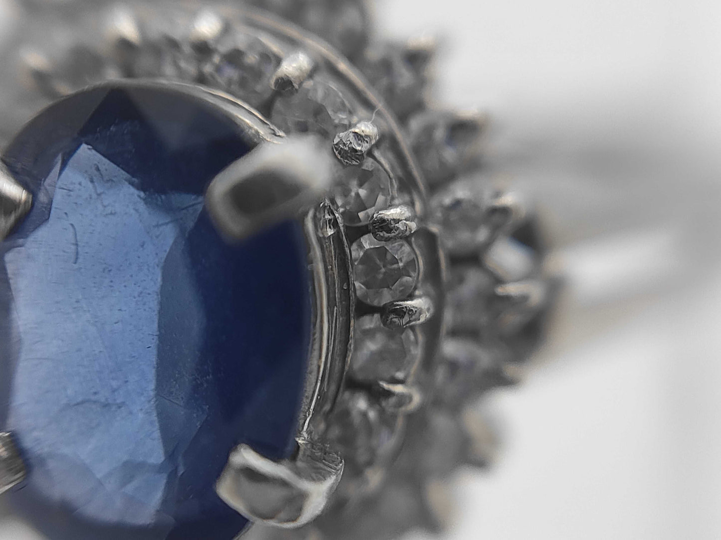 S0.67ct D0.24ct Pt900 3.9g Ring 