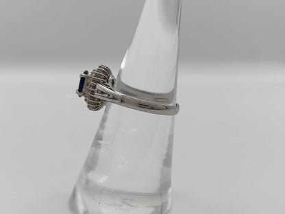 S0.67ct D0.24ct Pt900 3.9g Ring 