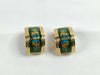 HERMES Hermes enamel earrings GP 15.3g earrings