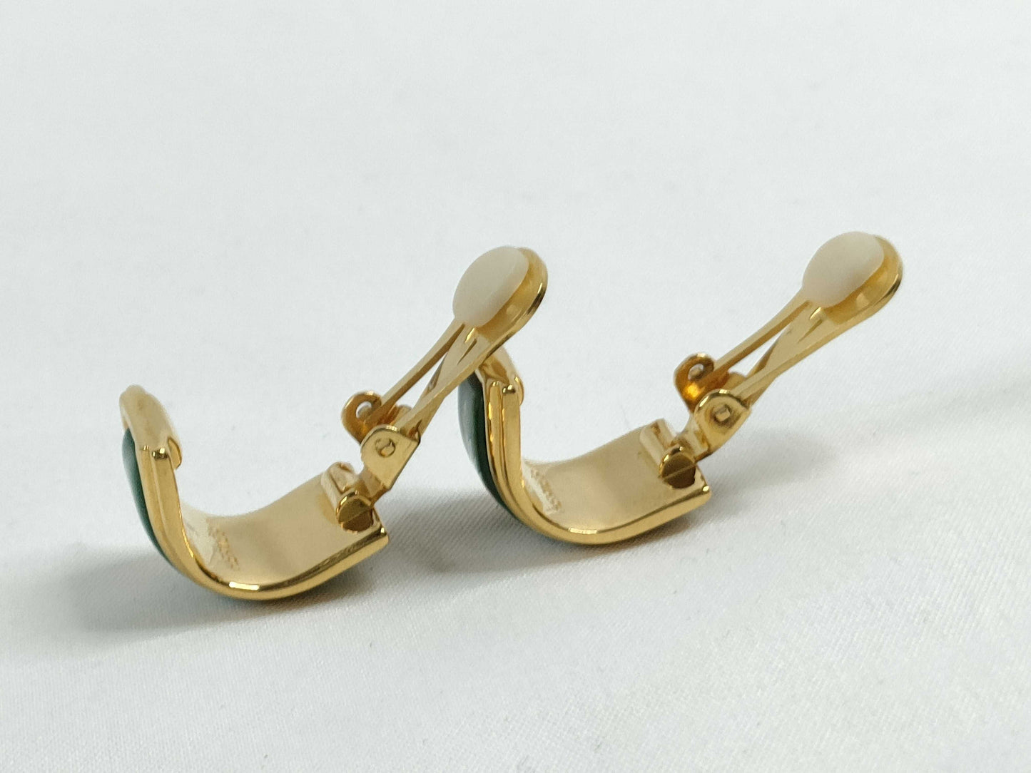 HERMES Hermes enamel earrings GP 15.3g earrings