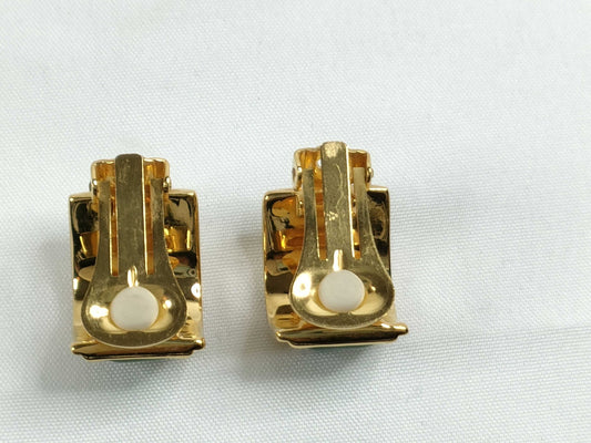 HERMES Hermes enamel earrings GP 15.3g earrings