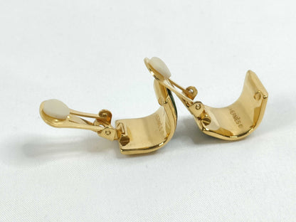 HERMES Hermes enamel earrings GP 15.3g earrings