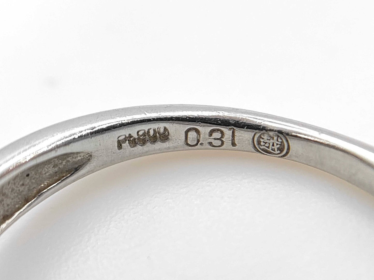 Mitsukoshi D0.31/0.34ct Pt900 3.7g Ring 