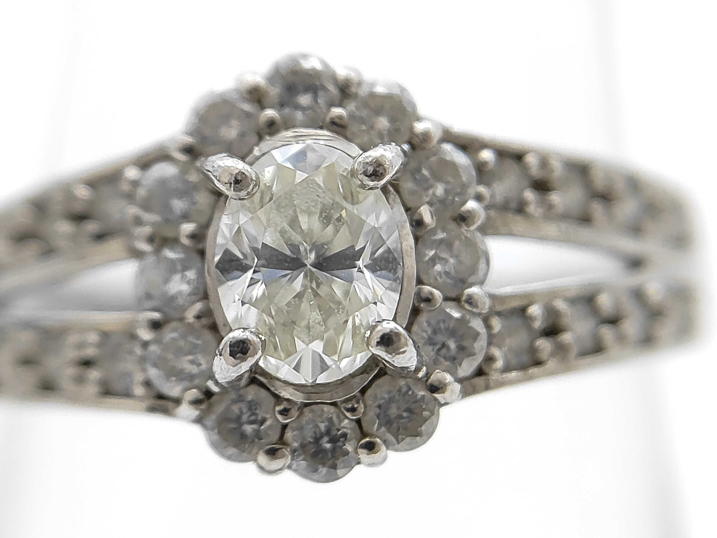 Mitsukoshi D0.31/0.34ct Pt900 3.7g Ring 