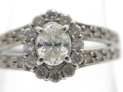 Mitsukoshi D0.31/0.34ct Pt900 3.7g Ring 