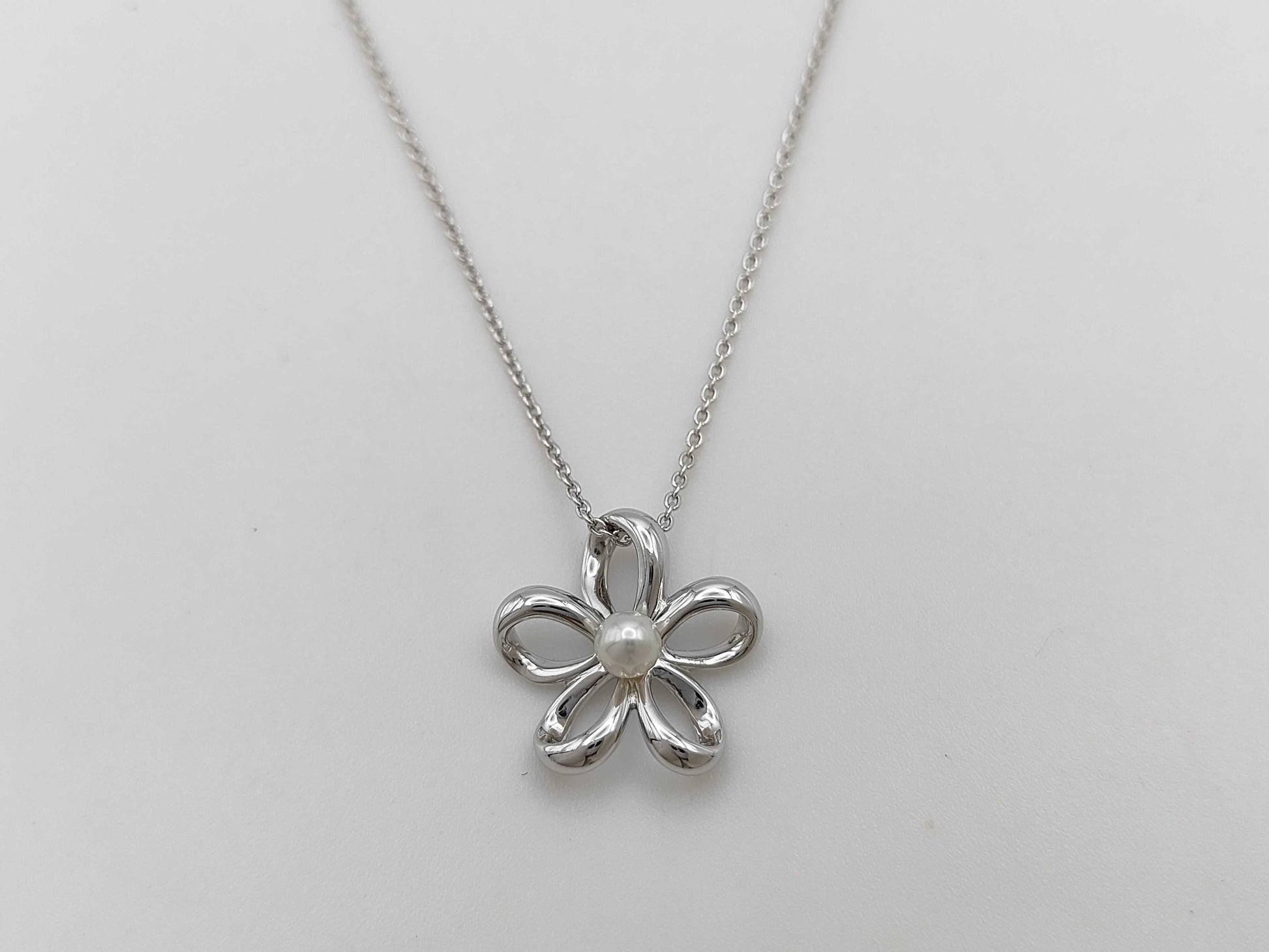 TASAKI Pearl Necklace, 4.0mm Diameter, Sterling Silver, 3.2g 