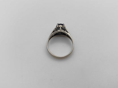 Sapphire K14WG 3.3g Ring 