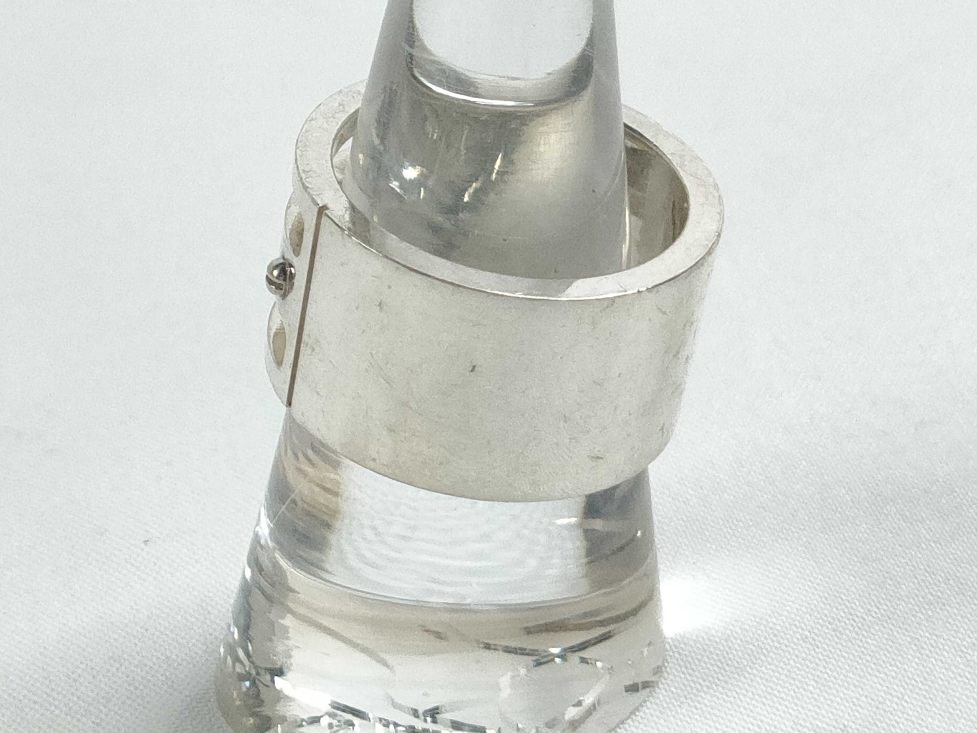 GUCCI Gucci Logo Ring, SV925, 12.6g, Size 13