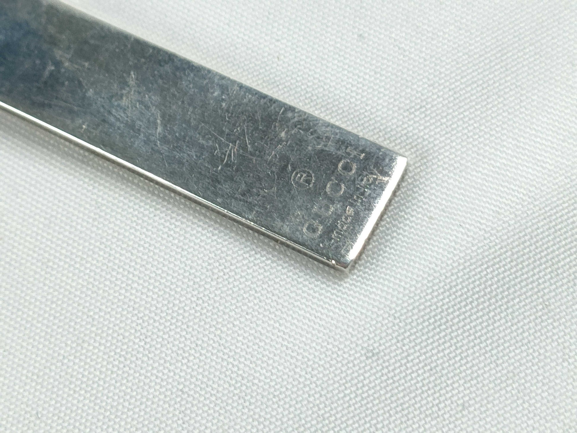 GUCCI Gucci Bar Plate Necklace SV925 24.0g 50cm Necklace