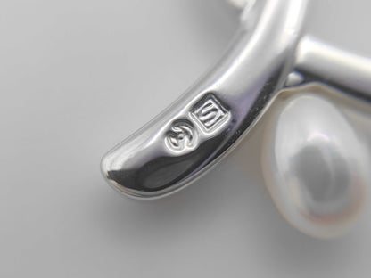 TASAKI Semi-Round Pearl Necklace, Approx. 4.4mm Diameter, Sterling Silver, 3.8g 