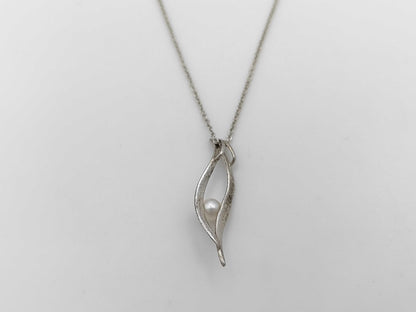 TASAKI Pearl Necklace, 4.8mm Diameter, Sterling Silver, 2.6g 