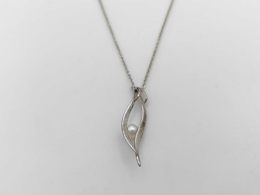 TASAKI Pearl Necklace, 4.8mm Diameter, Sterling Silver, 2.6g 