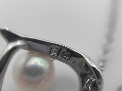 TASAKI Pearl Necklace, 4.7mm Diameter, Sterling Silver, 2.4g 