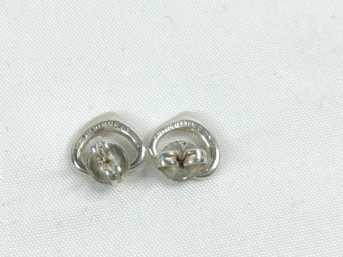 Tiffany & Co. Open Heart Earrings, SV925, 1.6g