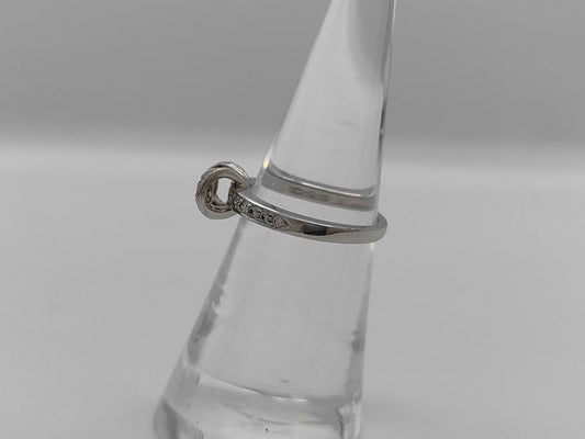 Tiffany & Co. Ribbon Diamond PT950 Ring, 4.7g 