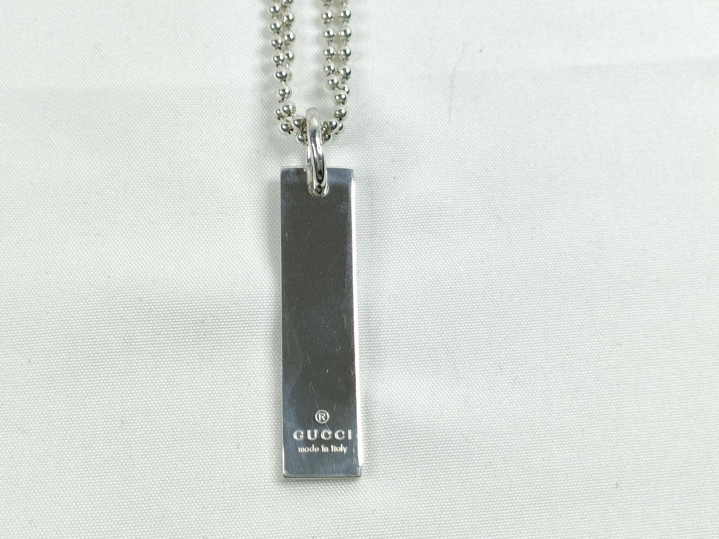 GUCCI Gucci Plate Necklace SV925 Necklace