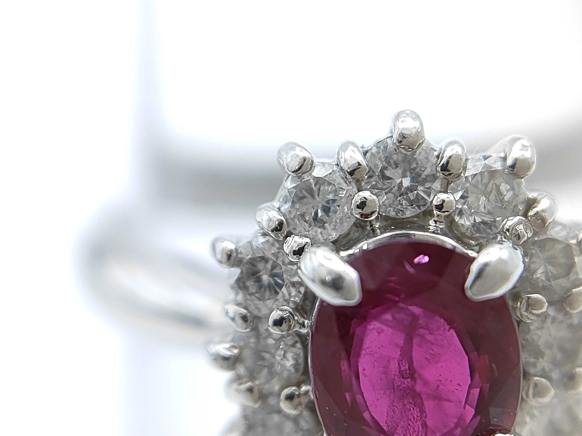 R0.62ct D0.32ct Pt850 4.8g Ring 