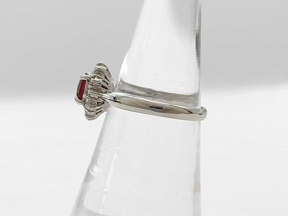 R0.62ct D0.32ct Pt850 4.8g Ring 