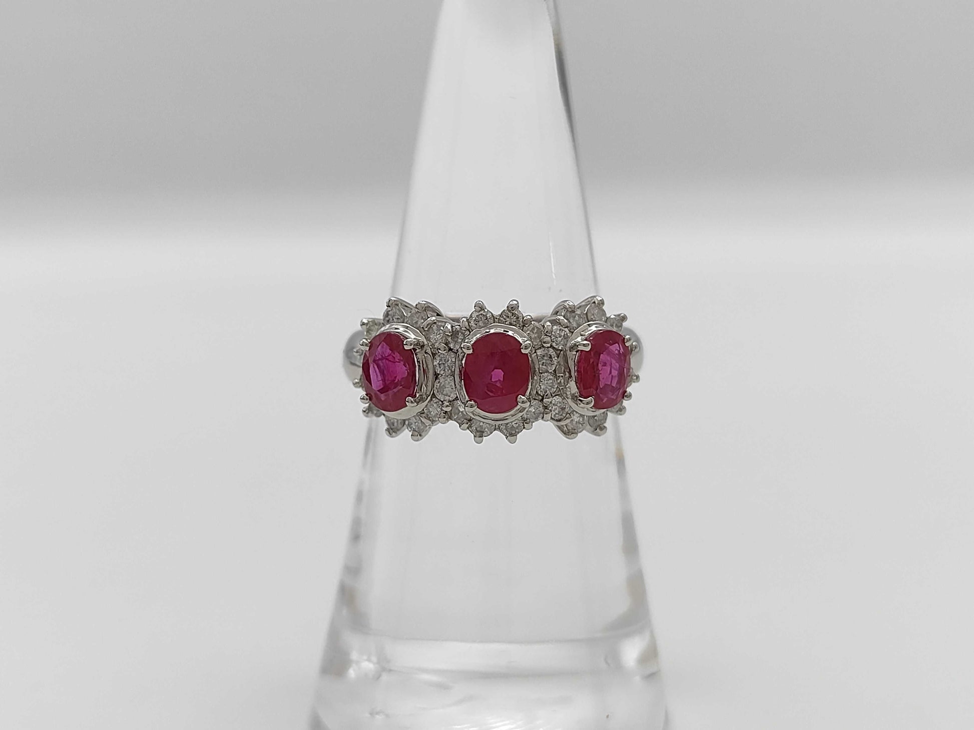 R1.63ct D0.51ct Pt900 7.0g Ring 