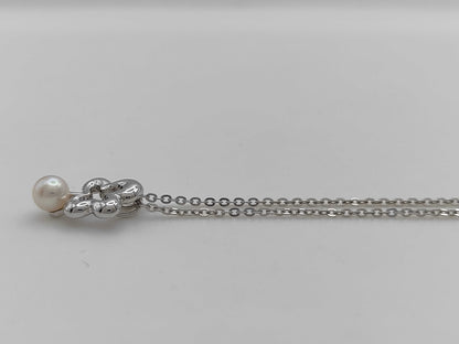 TASAKI Pearl Necklace, approx. 5.5mm diameter, 3.7g, Sterling Silver 