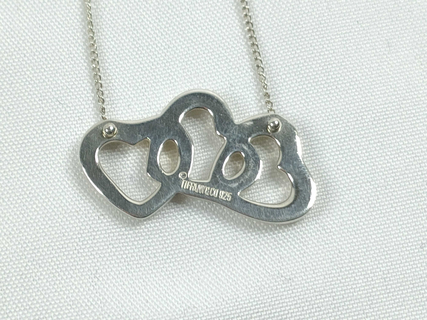 Tiffany & Co. Triple Heart Necklace, SV925, 3.8g, 42cm