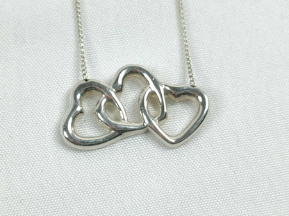 Tiffany & Co. Triple Heart Necklace, SV925, 3.8g, 42cm