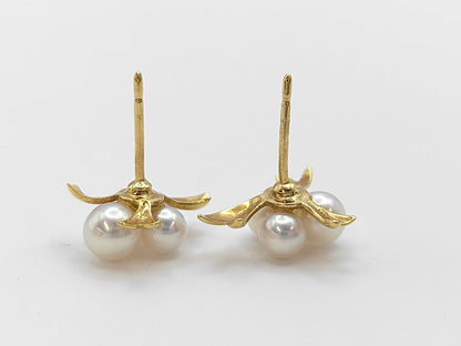 Pearl Diameter Approx. 4.2-5.0mm K18 2.0g Earrings 