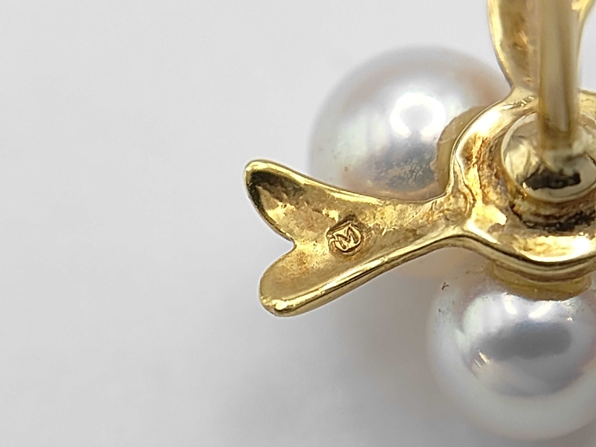 Pearl Diameter Approx. 4.2-5.0mm K18 2.0g Earrings 