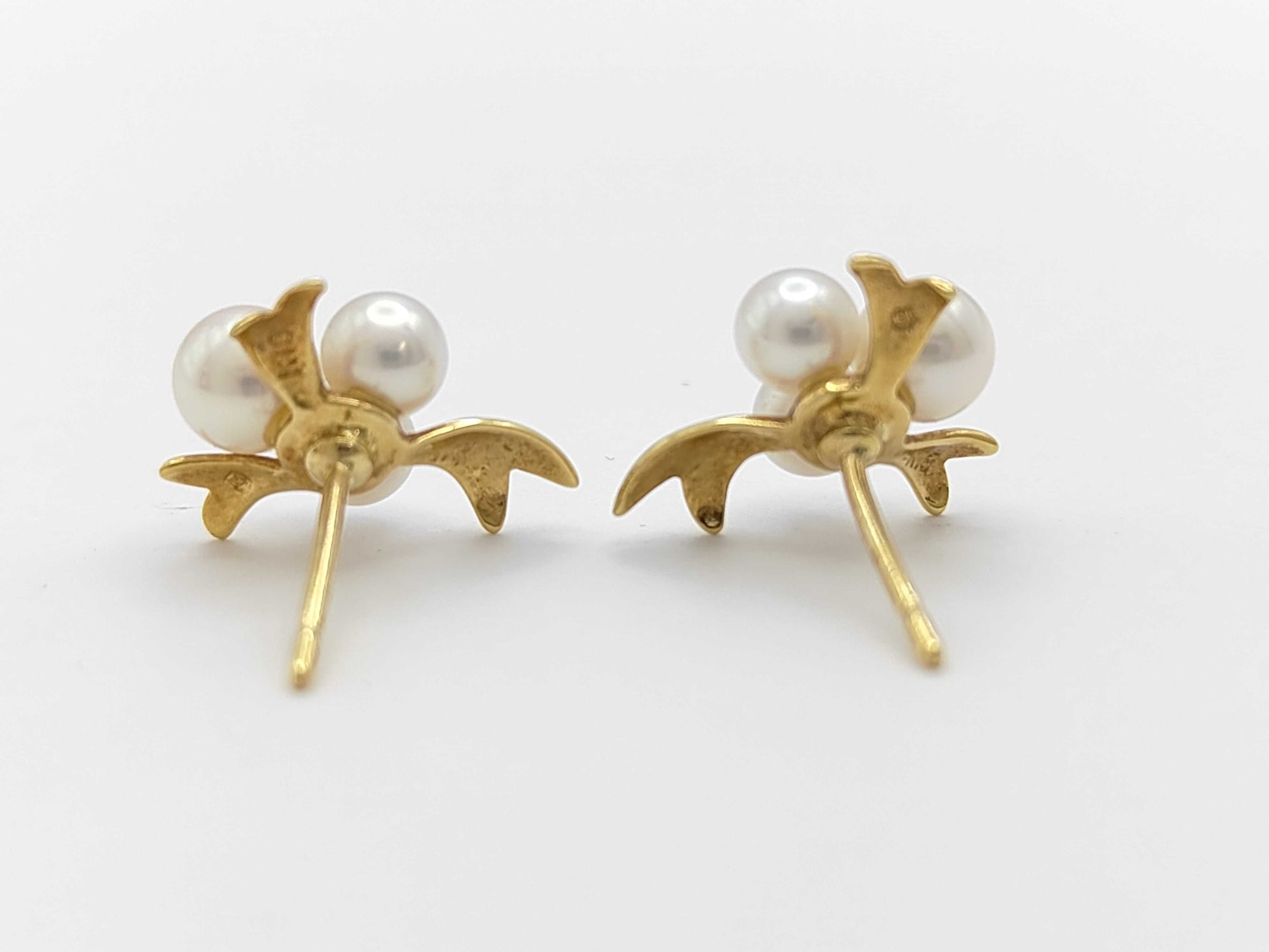 Pearl Diameter Approx. 4.2-5.0mm K18 2.0g Earrings 
