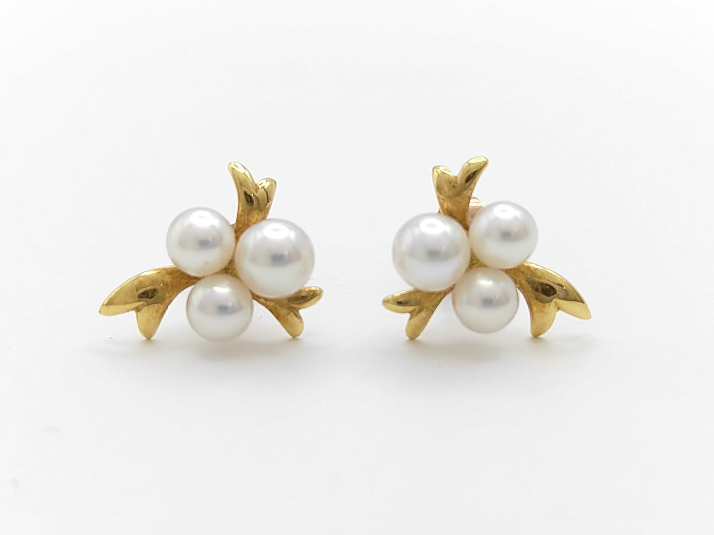 Pearl Diameter Approx. 4.2-5.0mm K18 2.0g Earrings 