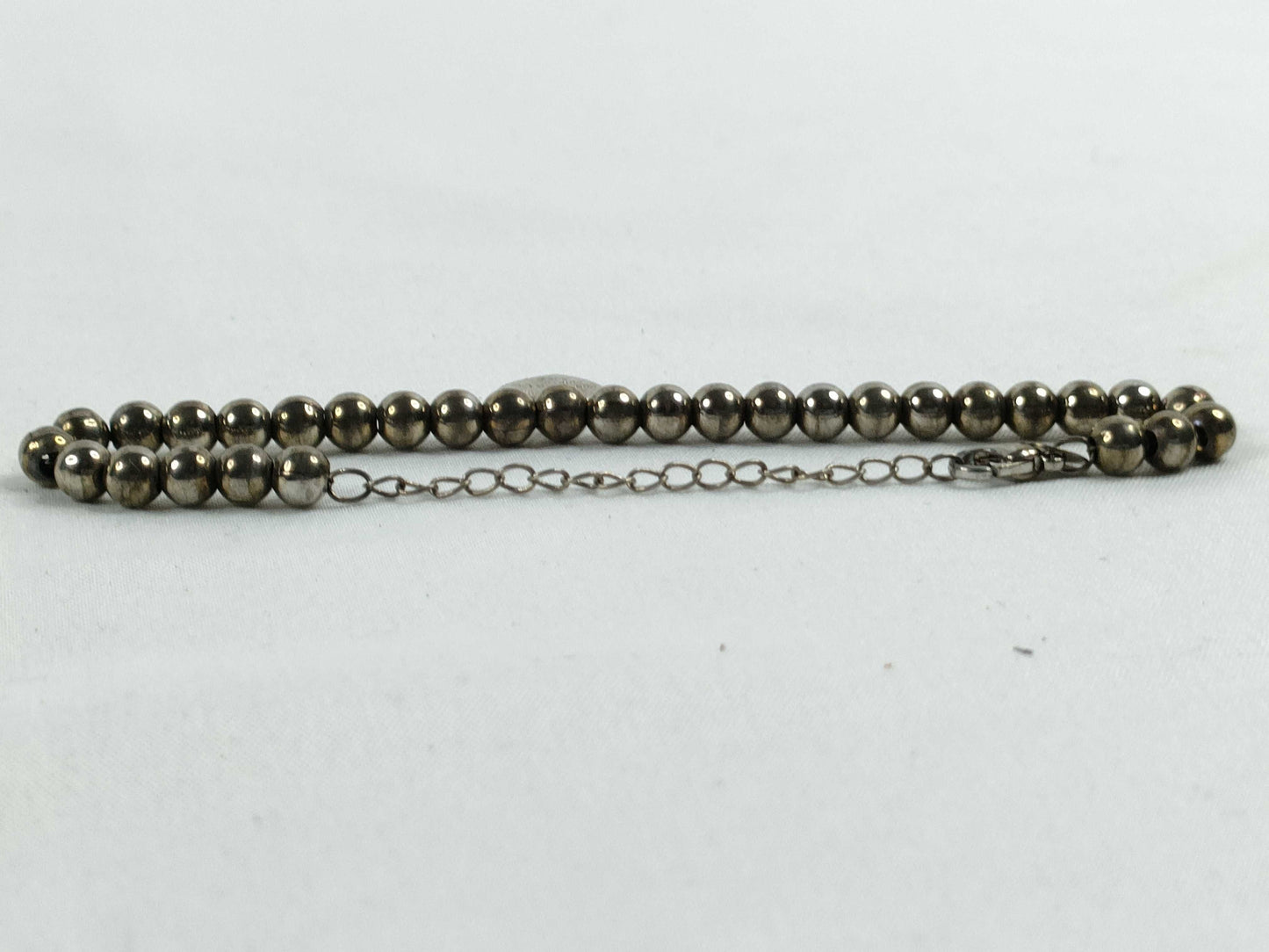 Tiffany & Co. Return to Blue Heart Tag Bead Bracelet, SV925, 6.6g, 20cm, Bracelet/Bangle