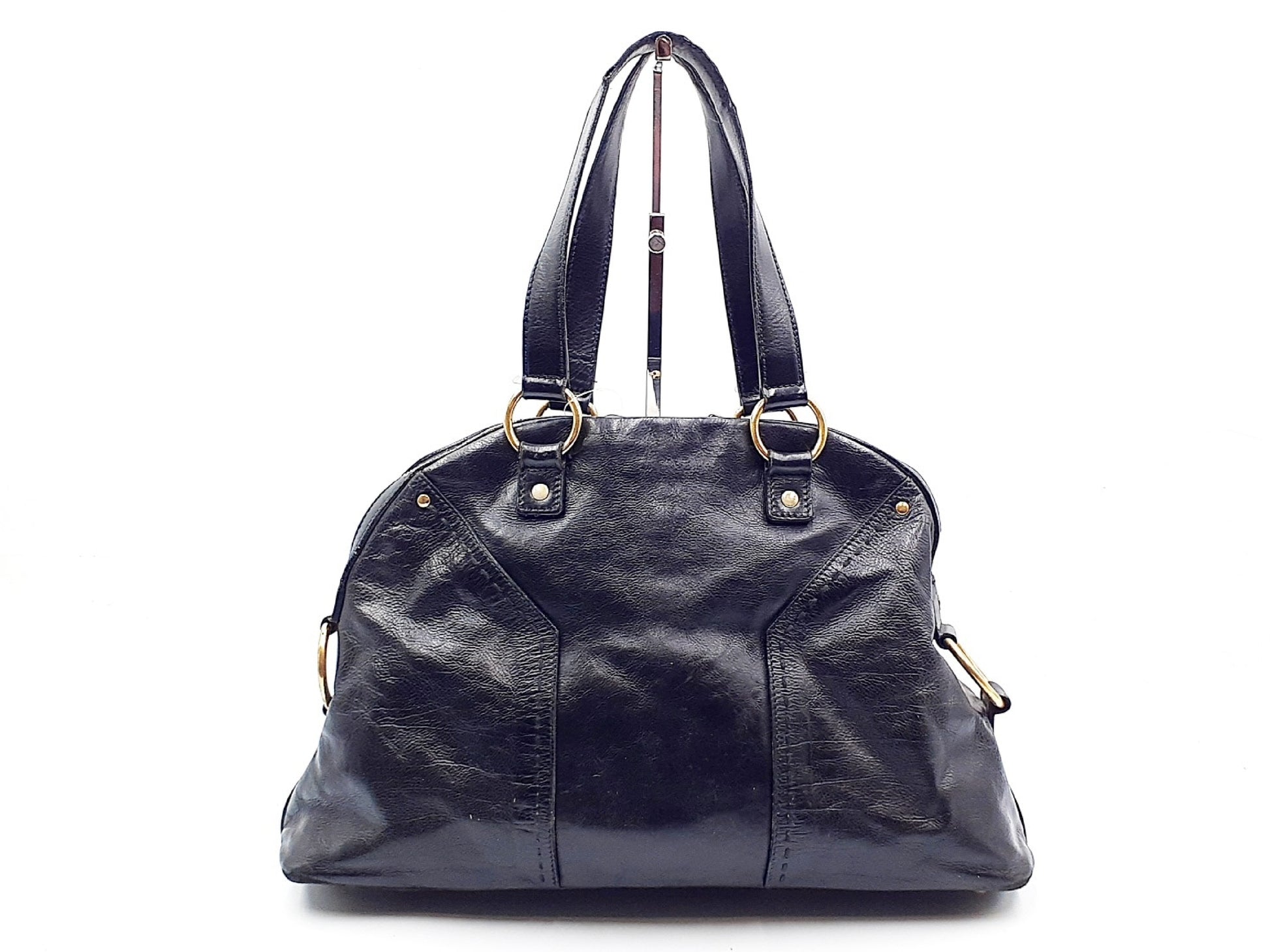 Yves Saint Laurent Muse Gold Hardware Leather Handbag