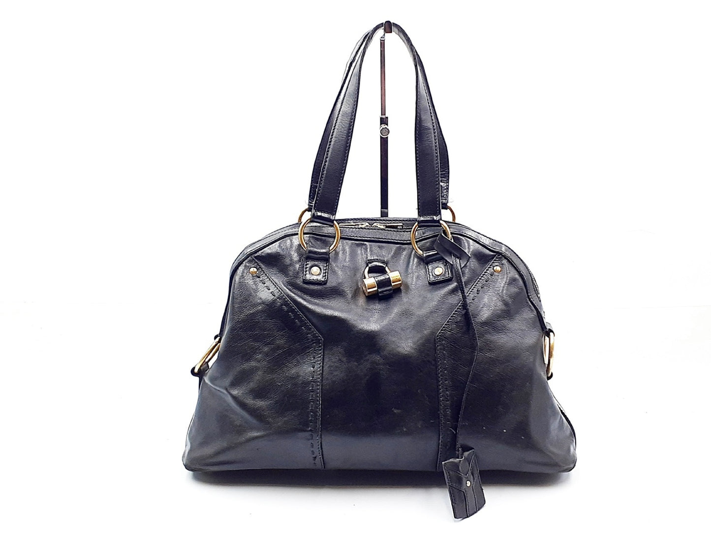 Yves Saint Laurent Muse Gold Hardware Leather Handbag