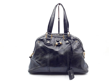 Yves Saint Laurent Muse Gold Hardware Leather Handbag