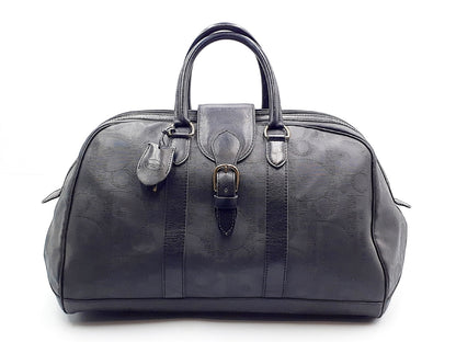 Dior Trotter Leather Boston Bag with Gold Hardware and Black Leather