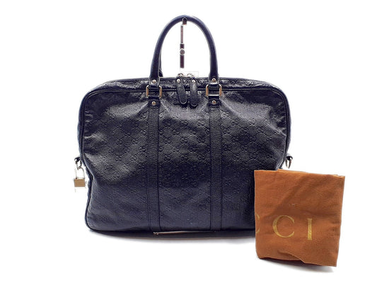 GUCCI Guccissima Leather GG Pattern Business Bag 201480 Business Bag