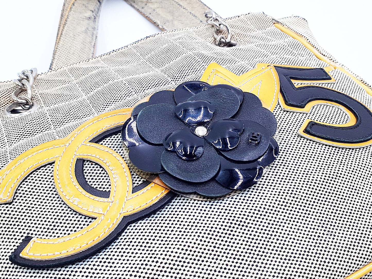 CHANEL Camellia Coco Mark CC No.5 Chain Handbag, 10 Series